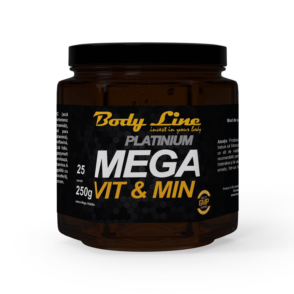 Borcan miere naturala cu vitamine MegaVit&Min 250 grame