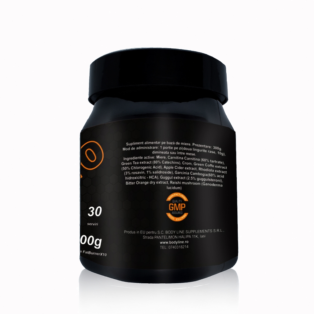 FAT BURNER X10 ingrediente borcan miere pt slabit - ceai de slabit