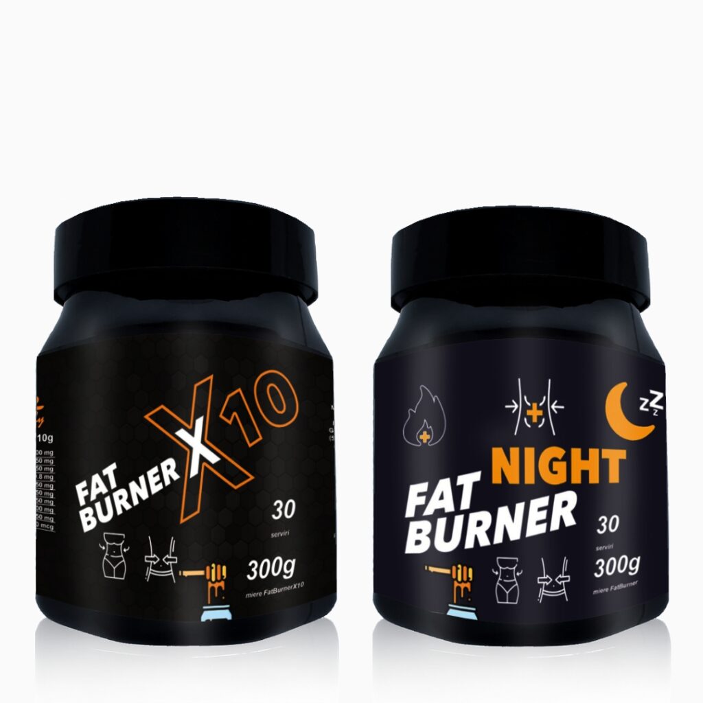 Pachet Fat Burner X10 + Fat Burner NIGHT - slabit rapid