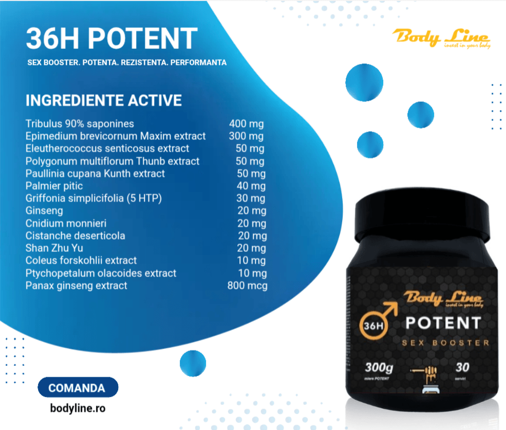 Supliment potenta natural 36H POTENT- ingrediente