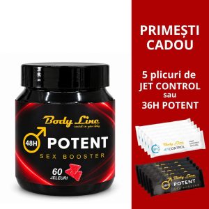 48H Potent Body Line 60 jeleuri – supliment alimentar pentru bărbați