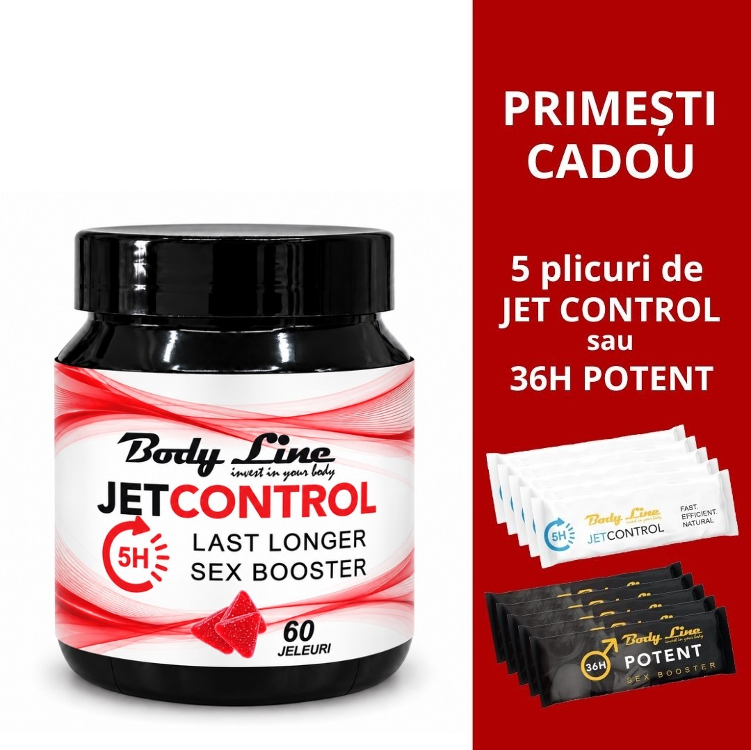 JetControl 5H Potent - 60 jeleuri pentru controlul ejaculării, supliment Body Line